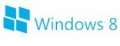 Win8 logo with the text